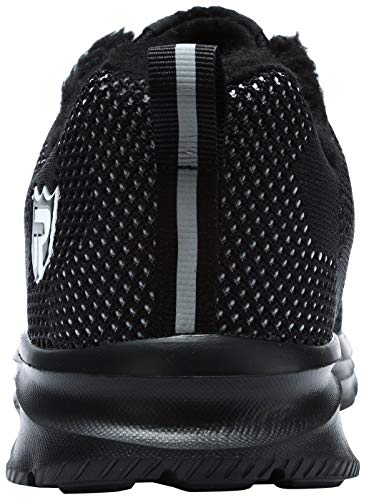 LARNMERN Zapatos Seguridad con Punta de Acero para Hombre Mujer Zapatillas Seguridad Ligeras (43 Negro)