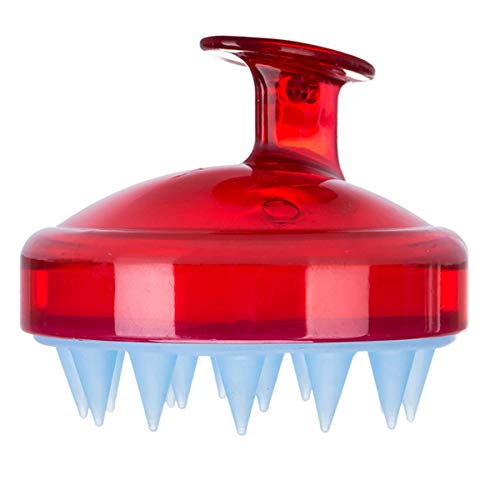 Lavado de silicona Cabeza masajeador corporal masaje del cuero cabelludo del champú del cepillo del peine del pelo del cepillo del masaje Ar