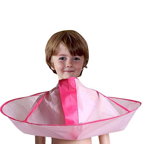 LAVALINK Barbero Robe Delantal Kid Boy Corte de Pelo de peluquería Mantón Robe Ropa Infantil Peluquería Capa Paraguas