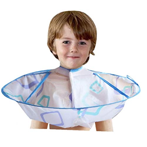 LAVALINK Barbero Robe Delantal Kid Boy Corte de Pelo de peluquería Mantón Robe Ropa Infantil Peluquería Capa Paraguas