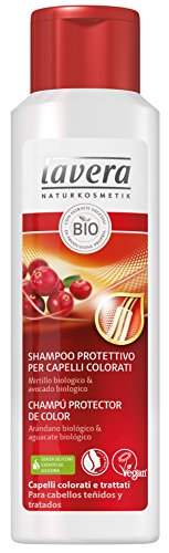 Lavera Champú protector para cabello colores ∙ Vegan ∙ Bio ∙ 100% cosméticos naturales Lote de 6 x 250 ml)