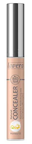 lavera Natural Concealer Q10 -Honey 03- Maquillaje corrector ∙ Fórmula cremosa ∙ Natural tono de piel ∙ Vegan ✔ Cosmética Natural ✔ Bio ✔ Maquillaje Organico 100% Certificado (5.5 ml)