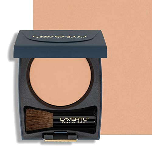 Lavertu Terre de Soleil, bronceador al horno, polvo facial ligero, aspecto natural, brillo radiante saludable, acabado mate, ingredientes de maquillaje mineral, hidratante | 12g. No.03