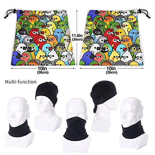 Lawenp Lavable Headwear Neck Warm, UPF 50+ Magic Scarf Tube for Motorcycle Ski Black