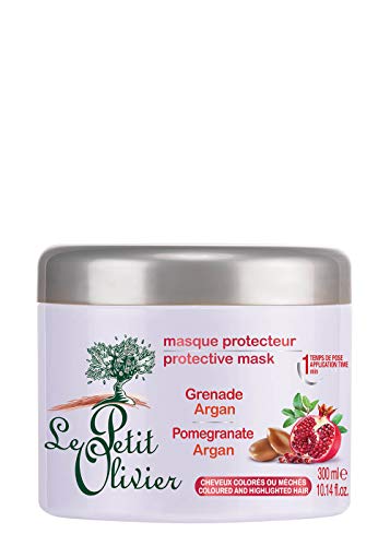 LE PETIT OLIVIER Masque protecteur -Pour cheveux colorés et blanchis - A la grenade et argan - 334 g - 300 ml