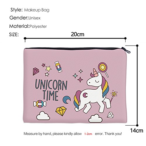 Leah's fashion Impresión Unicornio Mochila de Lona Con Cremallera Mochilas Escolares Bolsa de Hombro Bolsa Unicornio para Niñas niños Adolescentes Jóvenes