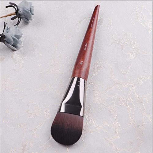 LEDADIE Make-up Pinsel Cepillo de máscara facial profesional Mango de madera Forma de lengua Cepillo de base líquida de fibra firme y plana BB Cream LEDADIE Brush-M108