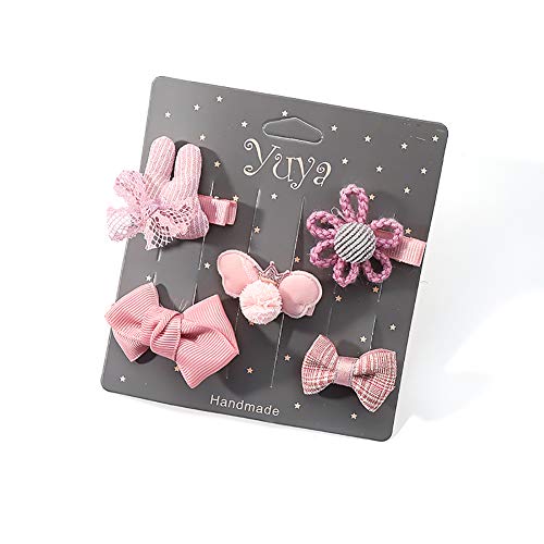 LeerKing 5 unids/Set Pinzas para el Cabello del Perro Bowknots Cat Perrito Pelo Lazos Accesorios de Aseo Personal