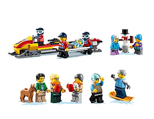 LEGO City Town - Estación de Esquí, Set de construcción, Incluye helicóptero y camión quitanieves de juguete además de 2 edificios (60203) , color/modelo surtido