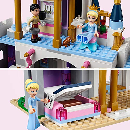 LEGO Princesas Disney - Castillo de Ensueño de Cenicienta, Juguete Creativo con Mini Muñecas y Figura de Caballo para Recrear las Escenas de la Película (41154)
