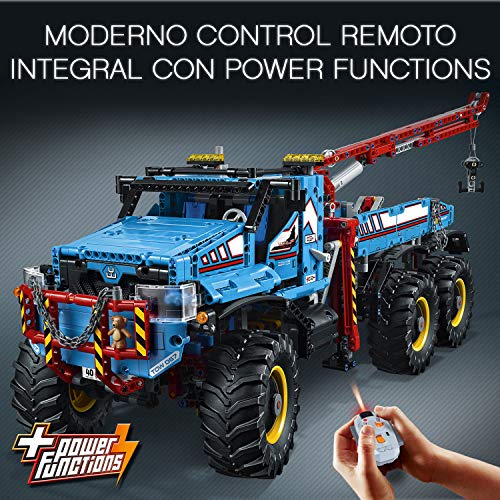 LEGO Technic - Camión Grúa Todoterreno 6 x 6, Juguete de Máquina de Construcción (42070)