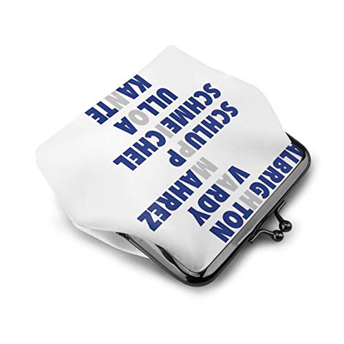 Leicester City Premier League Champions monedero de cuero para cambiar el monedero de cierre de beso Mini cosméticos bolsas de maquillaje para mujeres y niñas