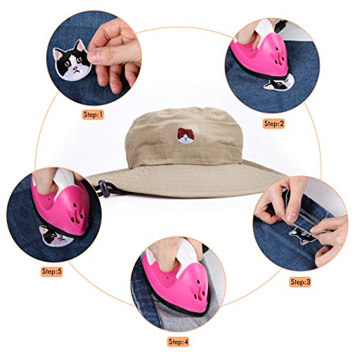 LEMESO 16 piezas Ropa Parches de Gatos Lindos Material de Costura Adornos para Ropa DIY Diseño Parches Termoadhesivos Apliques Animales Decoraciones