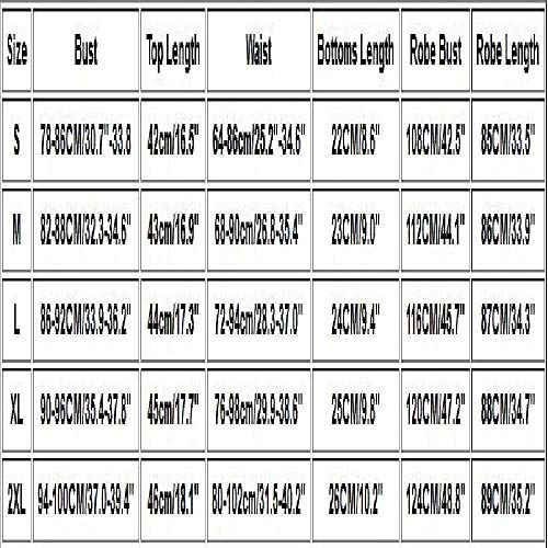 Lencería sexy de las Mujeres de Encaje Satén Inalámbrico Sujetador Camisola Pantalones Cortos Pijamas Ropa de Dormir Raya Robe Femenino Ropa Rosa rosa S