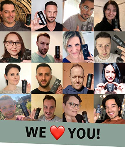 Leon Miguel® HAIR Line Powder – Concealer/añadidas de polvo, pelo y cabello moreno en pluma mediante Shadow de maquillaje, resistente al agua (marrón oscuro)