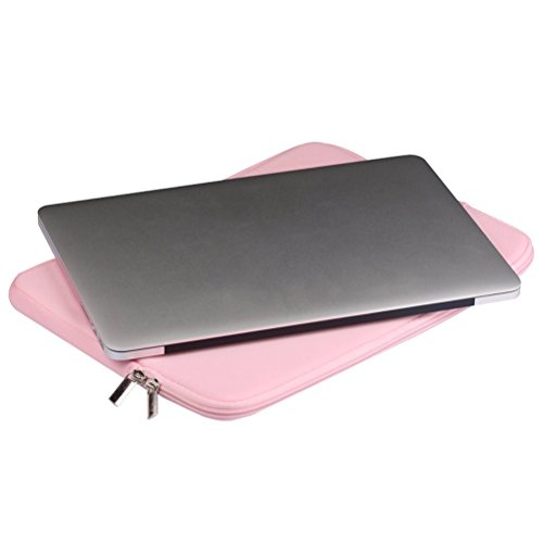 LEORX Superficie del ordenador portátil de la manga caso llevar bolsa de 13 pulgadas Macbook Mac Air / Pro / Retina (Rosa)