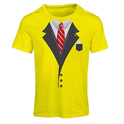 lepni.me N4553F Camiseta Mujer Look Like a Boss! (X-Large Amarillo Multicolor)