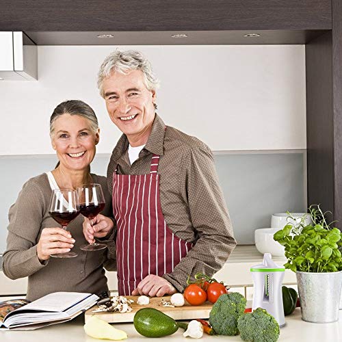 Letilio Cortador de Verduras - Cortador Espiral Verduras manual,Calabacin Pasta,Zucchini Spiralizer,Pelador de Espárragos,Rallador de Zanahoria,Cortador de Patatas,Ensalada,Tapas etc.