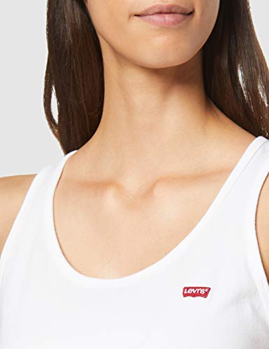 Levi's Bobbi Tank Camiseta Deportiva de Tirantes, Blanco (White + 0000), Large para Mujer