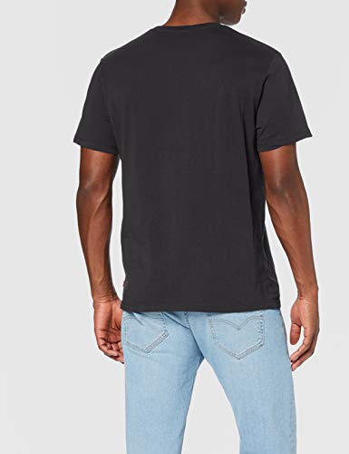 Levi's Graphic tee Camiseta, Negro (Boxtab SS T2 Mineral Black 0002), Small para Hombre