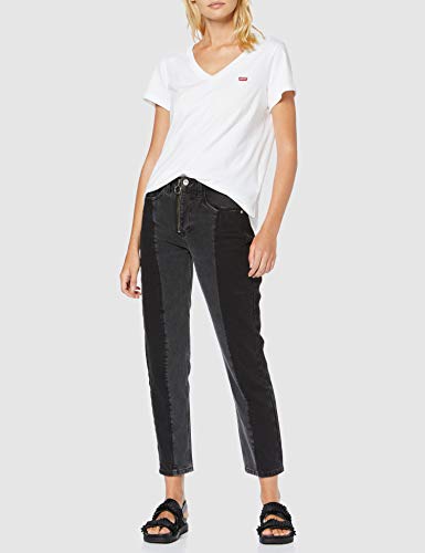 Levi's Vneck Camiseta, Blanco (White + 0002), Small para Mujer