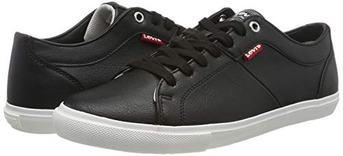Levi's Woods, Zapatillas para Hombre, Negro (Noir Regular Black), 41 EU