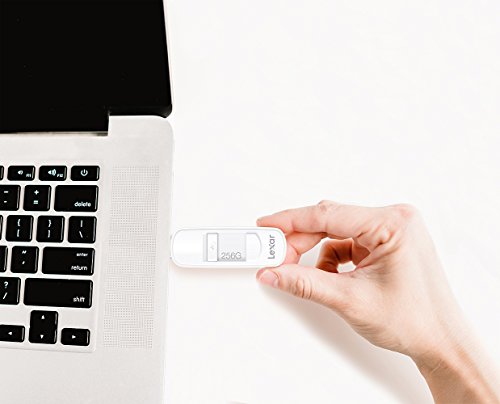 Lexar JumpDrive S75 - Memoria USB 3.0 de 256 GB, color blanco