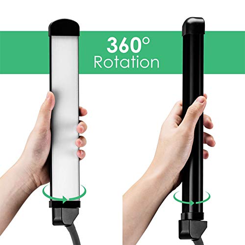 LF-Y500 - Foco LED de Doble Brazo con Soporte para Smartphone para Selfie, Podcast de vídeo