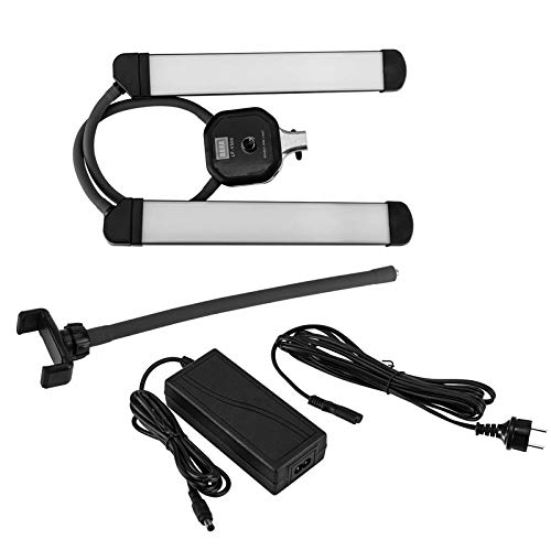 LF-Y500 - Foco LED de Doble Brazo con Soporte para Smartphone para Selfie, Podcast de vídeo