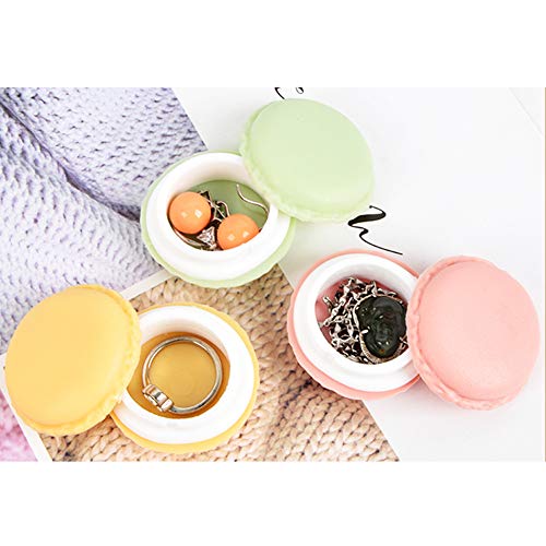 Liapianyun 6 Pcs Mini Bolso Cosmético, Auriculares Bolsillo Drogas Joyas Pendientes Anillo De Almacenamiento De 9 Colores Diferentes,1