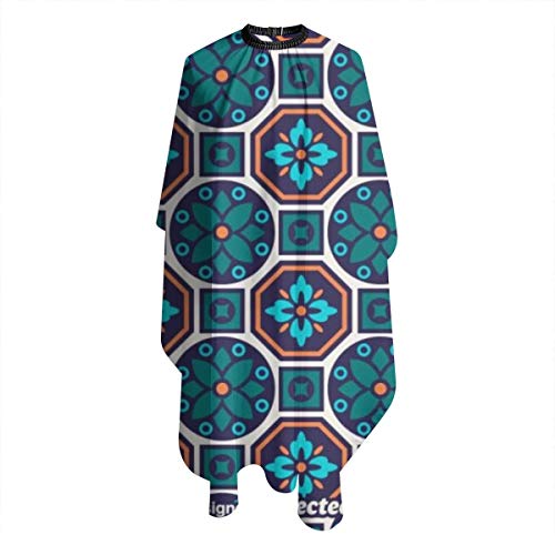 Libre Talavera Textura Impermeable Delantal de Corte de Pelo Profesional Capa de Salón para Hombres Mujeres Adultos Corte de Pelo & Estilo Anti-estático de Corte de Tela de 55 x 66 pulgadas