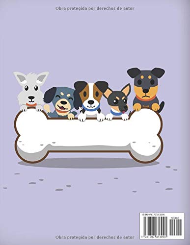 Libro de Citas Peluqueria de Mascotas: Libreta para Apuntar y Agendar Citas para Peluquera o Veterinaria, Spas de Perros, Cuidado de Mascotas, con ... 52 semanas  Tapa morada perro Pug 8.5 x 11 in