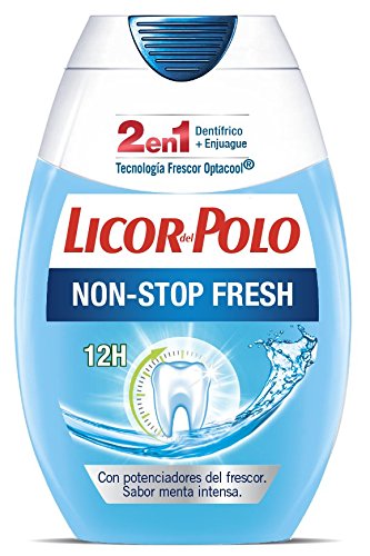 Licor del Polo - Pasta de dientes 2 en 1 Non Stop Fresh - 6 uds de 75ml