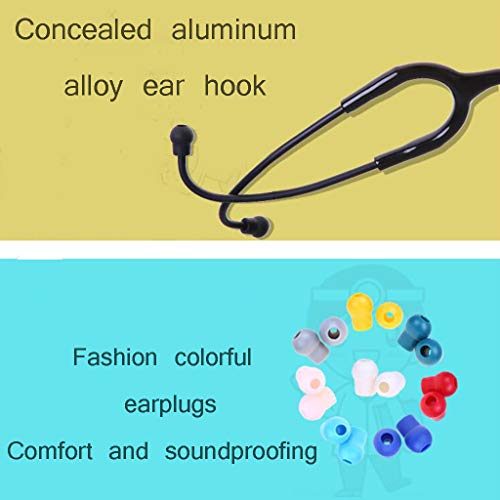 Life HS Estetoscopio, Estetoscopio multifunción de precisión de una Sola Cara, hogar médico, Tapones para los oídos Suaves para Mujeres Embarazadas, B