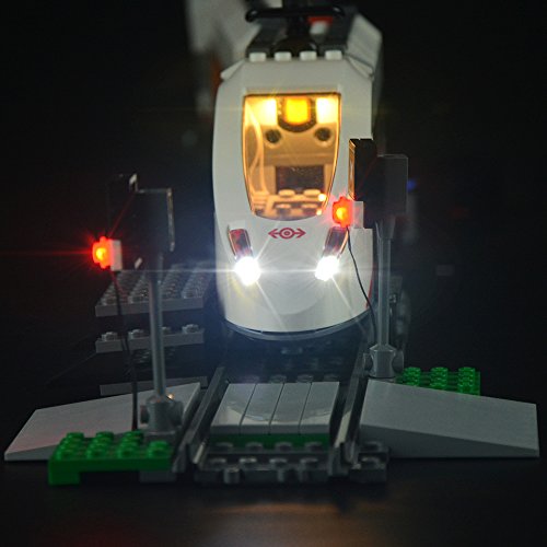LIGHTAILING Conjunto de Luces (Tren De Pasajeros De Alta Velocidad) Modelo de Construcción de Bloques - Kit de luz LED Compatible con Lego 60051 (NO Incluido en el Modelo)