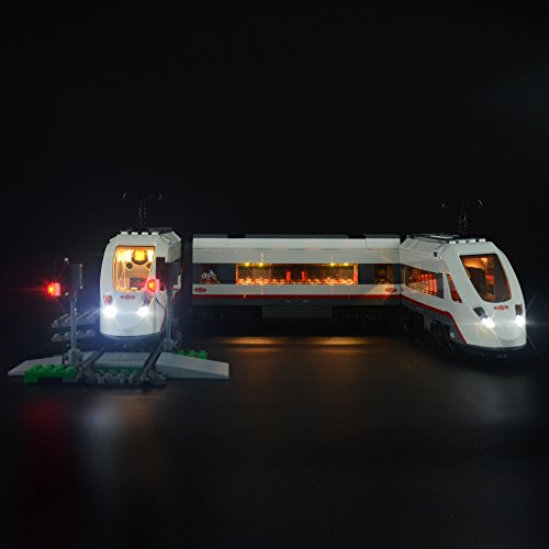 LIGHTAILING Conjunto de Luces (Tren De Pasajeros De Alta Velocidad) Modelo de Construcción de Bloques - Kit de luz LED Compatible con Lego 60051 (NO Incluido en el Modelo)