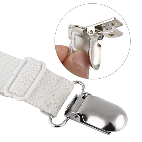 LIHAO 25mm Pinza Chupete Pinza Chupetero Metal Clips Babero Niños (12 Piezas)