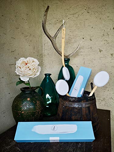 LILIENFELDT Aplicador de loción de madera. Ideal para crema, ungüento, loción solar, aceite de masaje. Mango largo para zonas de difícil acceso.