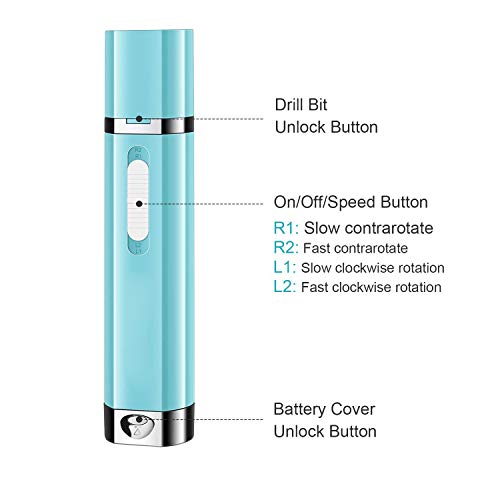 Lima de uñas eléctrica,Kit de Manicura Eléctrico,Taladro para Uñas Acrilico,9 en 1 fresa eléctrica para uñas,manicura,pedicura,kit de pulido,juego para remover gel acrílico