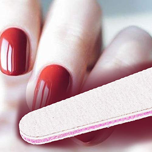 Limas de uñas de gel acrílico de doble cara para manicura, tamaño 100/180, 10 unidades