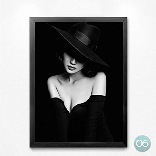 LiMengQi La Vida es Corta, Compra Zapatos, Maquillaje de Amor, Pintura de Moda, Mural, decoración de Habitaciones, Labios, póster, Lienzo, impresión (sin Marco)