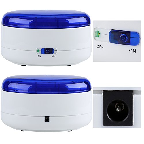 Limpiador Profesional, Mini Limpiador de hogar USB/Alimentado por Batería para Piezas Joyería Joya Gafas Monedas Dentaduras Reloj Postizas Disc Plaquetas Nasales