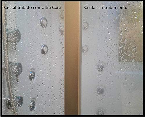 Limpiador protector antical para cristales mamparas y baños en spray de 750 ml | Ultra Care para mamparas