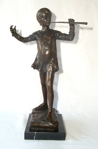 linoows G51: Escultura de Bronce, Peter Pan, Sculpture – Firmada G.F. para George framp Ton