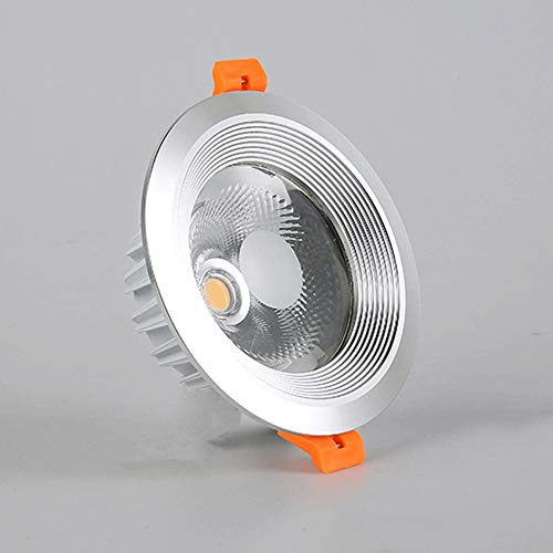 Lionze Proyectores empotrables Redondos Ultra Delgados de la lámpara del Techo LED de Downlight de Las Luces empotradas de Aluminio con el Conductor Incorporado para la Alameda Comercial