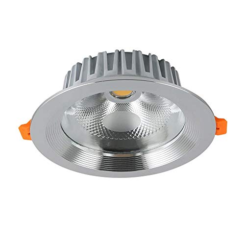 Lionze Proyectores empotrables Redondos Ultra Delgados de la lámpara del Techo LED de Downlight de Las Luces empotradas de Aluminio con el Conductor Incorporado para la Alameda Comercial