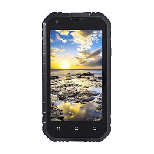 Liquidación Stock A6 Pantalla capacitiva de 4.5 Pulgadas Pantalla 960X540 Resolución Teléfono Inteligente Quad Core 1.5GHz de Tres Pruebas para Android4.4.2 - Enchufe Negro de la UE