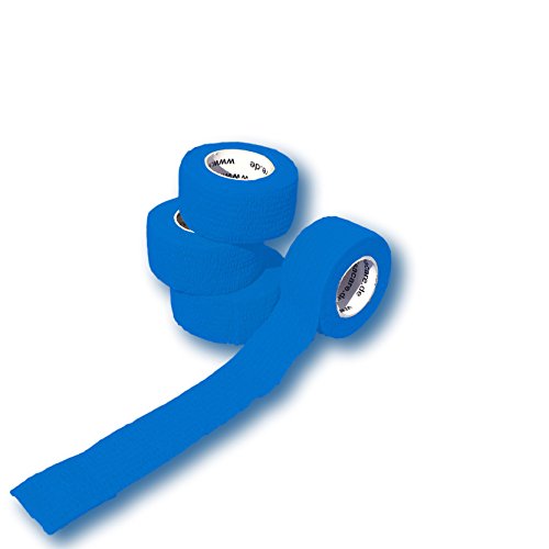 Lisa cuidado dedo suciedad grasa y repele la suciedad – -Elástico resistente al agua yeso – selección de colores – 4 rollos, 2,5 cm x 4,5 m