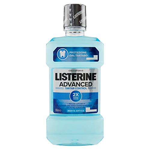LISTERINE Advanced Enjuague bucal control de sarro, 500 ml