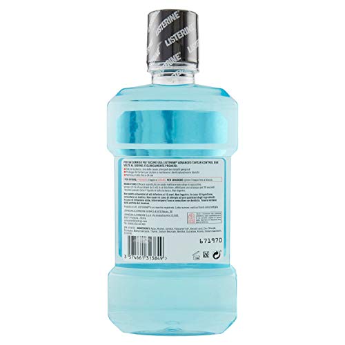 LISTERINE Advanced Enjuague bucal control de sarro, 500 ml